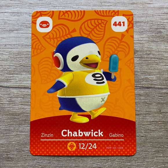 Genuine Animal Crossing Amiibo card Chabwick - Picture 1 of 4
